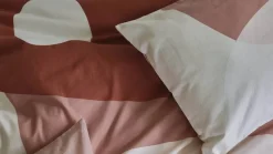 Kiezel flanel dekbedovertrek