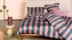 Minte Stripe dekbedovertrek