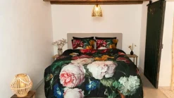 Rozen flanel dekbedovertrek
