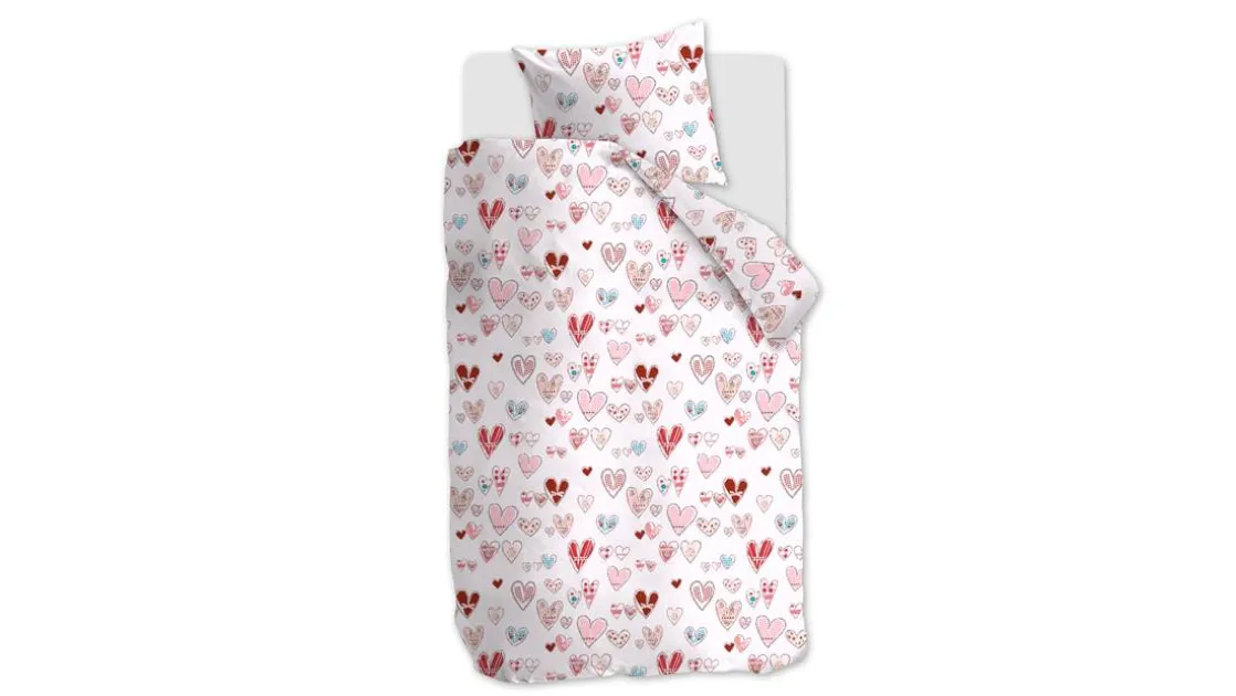 Sweethearts flanel dekbedovertrek