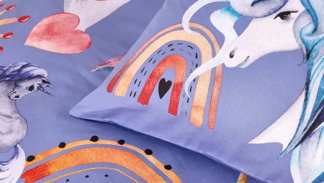 Unicorn Land flanel dekbedovertrek