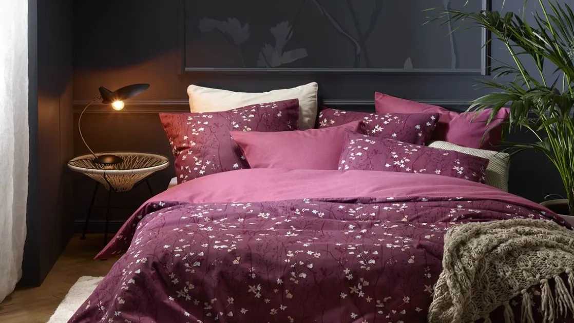 Violetta flanel dekbedovertrek