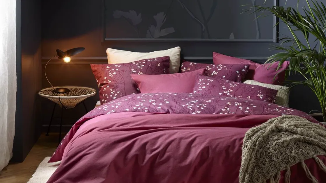 Violetta flanel dekbedovertrek
