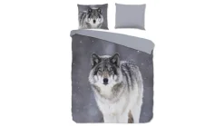 Wolfie flanel dekbedovertrek