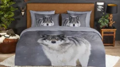 Wolfie flanel dekbedovertrek
