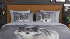 Wolfie flanel dekbedovertrek